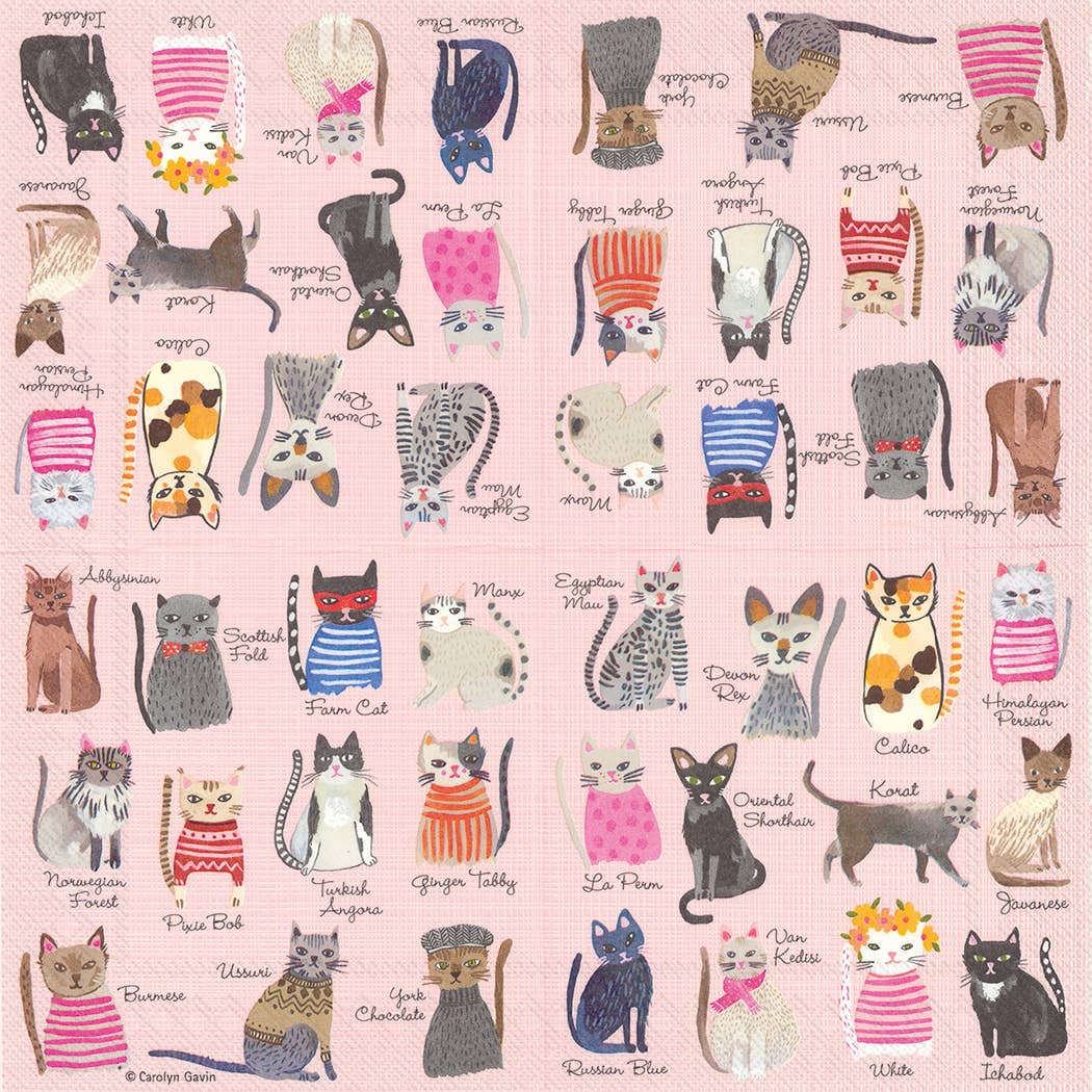 Cat Cocktail Napkins
