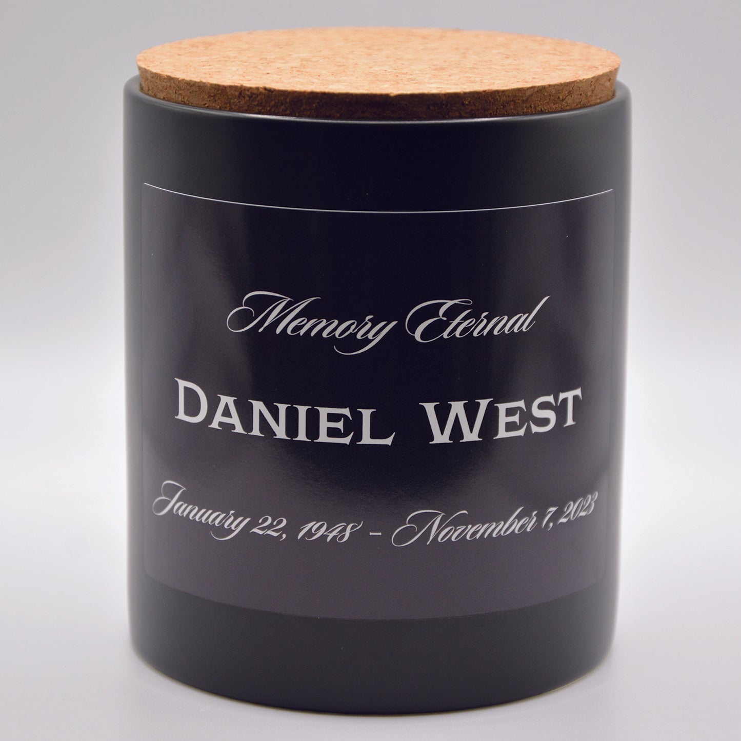 Personalized Memorial Candle