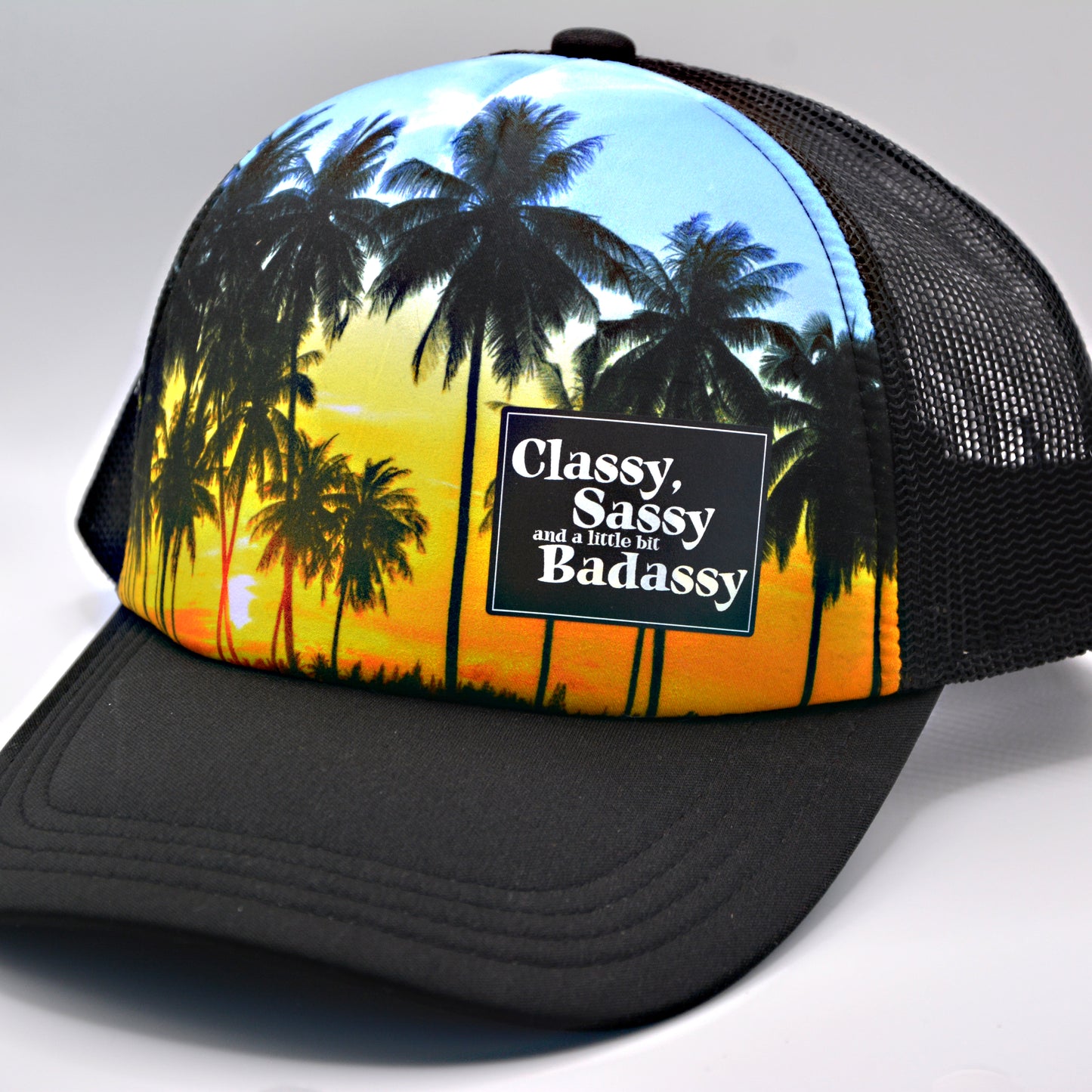 Trucker Hat - Palm Trees - Classy Sassy