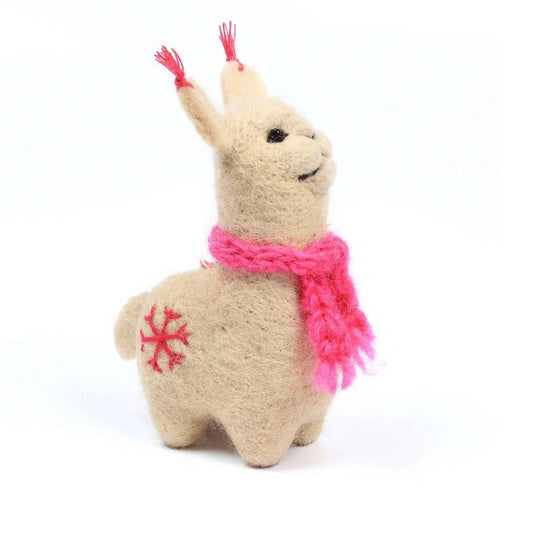 Wool Llama Ornament