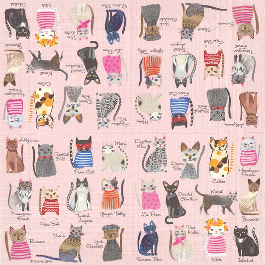 Cat Cocktail Napkins