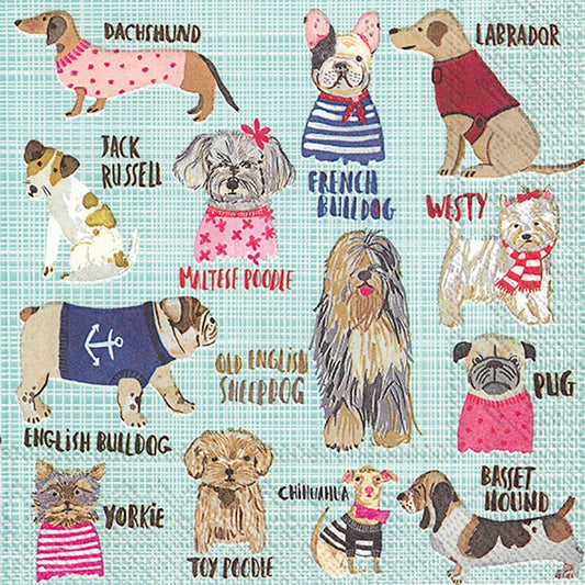 Dog Cocktail Napkins